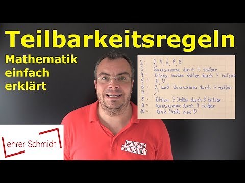 Divisibility rules - When is a number divisible by another number? | Lehrerschmidt