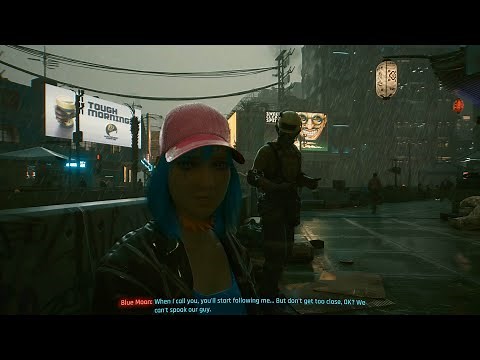 Cyberpunk 2077 Catching Blue Moon's Stalker All Outcomes & Flirting With Her