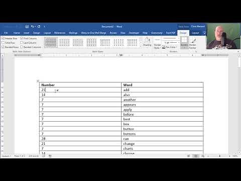 Word - Generating a Count of Word Occurrences by Chris Menard