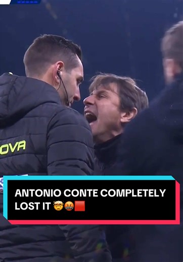 Antonio Conte's Explosive Reaction After Red Card