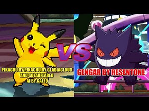 Pokemon Mugen - Pikachu vs. Gengar! A very shocking battle