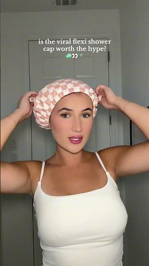 is the viral flexi shower cap from Kitsch worth the hype? Here’s what we think 👀 #showertok