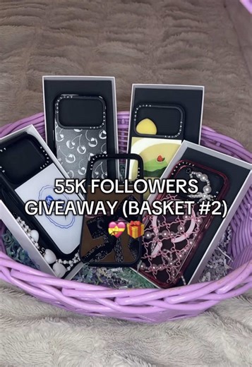 55K followers giveaway basket number 2! case size iphone 17 (fits my iphone 15 pro also) to enter: 1. follow me on tiktok & insta 📲 2. like, save, & share 💖 3. comment and tag 3 of your friends 💬👯‍♀️ (more tags = more entries!) good luck! winner will be announced on 3/14 *U.S. ONLY!* #giveaway #giveaways #casetify #giveawaycontest #iphonecases