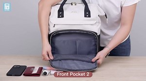 Backpack for Women, Fits 15.6 Inch Laptop Bag Fashion Travel Work Bag, Business Computer Waterproof Backpack Purse, College Backpacks Beige Black Brown