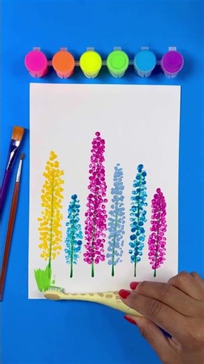 How to paint #tree | Easy Tree Acrylic Painting #CreativeArt #Satisfying #art #shorts #painting