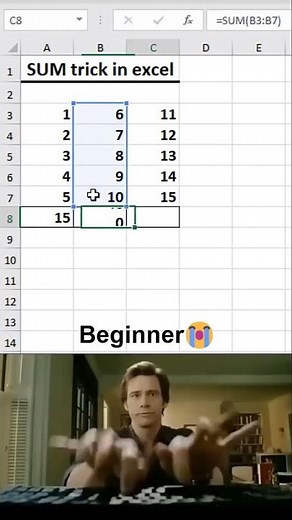 Excel SUM Formula Secrets | Beginner vs Pro Tricks You Must Know! 🔥95% People Don't Know This!😱