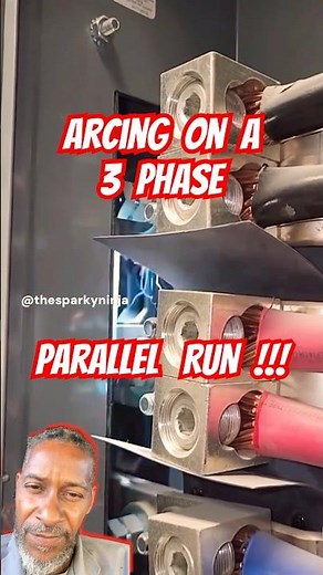 What Arcing from a 3 phase ￼￼ commercial electrical system sounds like !!!