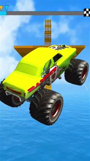 Extreme Monster Truck Stunts 🚛💥 Insane Jumps & Crashes #shorts #gaming