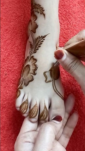 Simple Arabic Henna Design #mehndi #henna #dubai #style #fashion #song #mehandi #farheenscreation