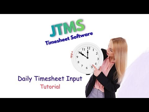 JTMS Timesheet Software | Daily Timesheet Entry Tutorial (Check-In, Tasks & Submission)