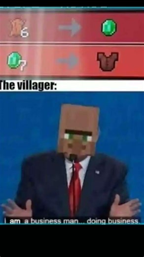 Villager business #trending #viralshort #shortvideo #minecraft #gameplay #tafajjulhussainofficial