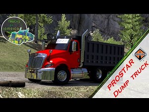 Custom Prostar Dump truck cruising with a cummins ISX | American Truck Simulator | ATS -