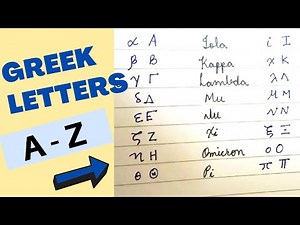 How To Write Greek Letters | A - Z | Small & Capital