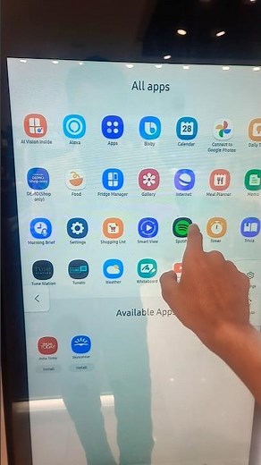 How to Use Samsung Refrigerator Screen 2025 Family Hub Refrigerator #samsung #refrigerator #how