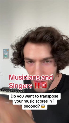 We are the first app ever to release instant transposition from PDF music sheets 🤩 Change the tone of your scores in one click now on Newzik app #app #musicians #singers #classicalmusic