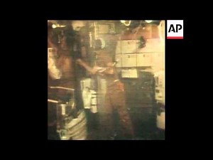 SYND 20-8-73 SKYLAB ASTRONAUTS EXERCISE AND SHOWER AFTERWARDS
