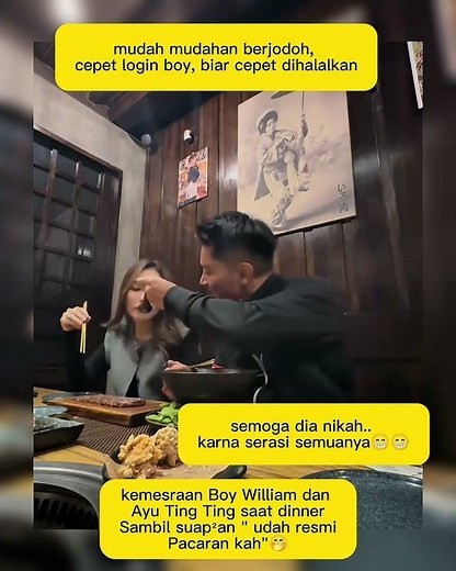 Kemesraan boy william dengan ayu #boywilliam #ayutingting #videoshort #viralvideo