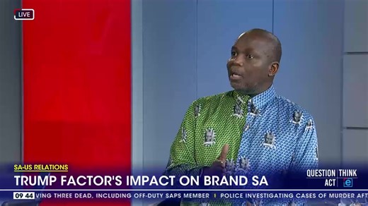 10K views · 93 reactions | [LIVE NOW ] US President Donald Trump's comments on South Africa's land policy have stirred a lot of reaction. What impact, if any, will the storm have on Brand South Africa? Brand Specialist Thebe Ikalafeng, speaks to #eNCA anchor Jenna-Leigh Bilong #DStv403 #QuestionThinkAct #NewsLink | eNCAnews | Facebook