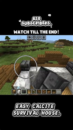Easy Calcite House! | Minecraft | 195 | Survival House for Beginners #shorts