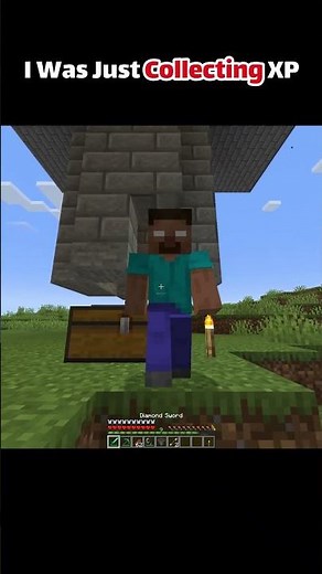 I was Just Collecting XP #minecraft #farm #shorts