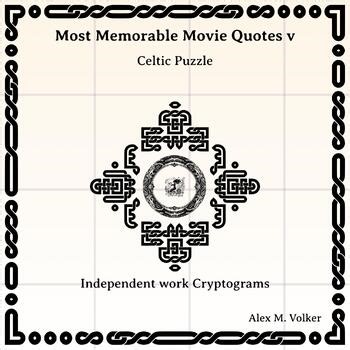 Most Memorable Movie Quotes  v - Independent work Cryptogram Puzzles for ELA