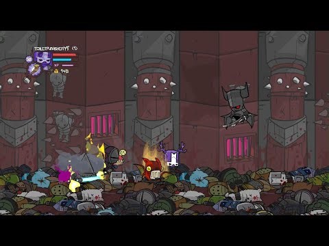 Castle Crashers Remastered necromancer boss fight