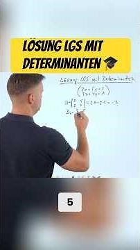 Solving a system of linear equations with determinants 🎓 #mathebydanieljung #shorts
