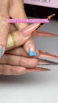 How to fix a curved nail #curnednail #nails #nailtutorial #nailvideos