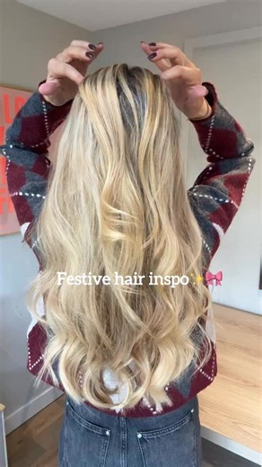 Georgina Patient on Instagram: "The classic French braid will always be my favourite hairstyle… and of course, I had to add a bow - ’tis the season❤️"