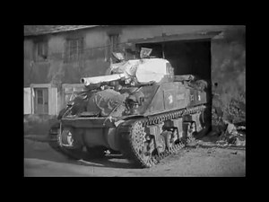M4 Sherman Armored Patrol in Eastern France - January 1945 [ WWII Documentary ]