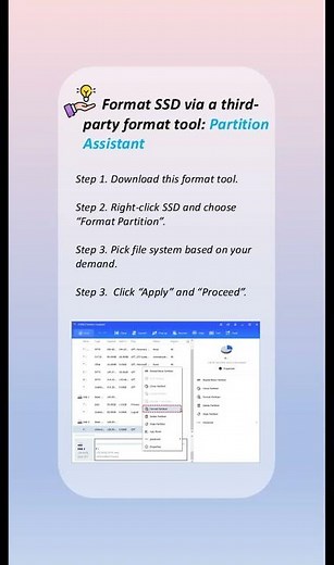How to solve SSD will not format issue