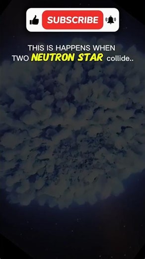 what happens when two Neutron stars collide 🫨? #shorts #space