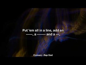 Eminem Rap God Clean Lyrics