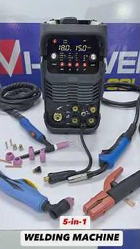 5-in-1 Welding Machine - MMA (ARC) + MIG (Co2-With Gas) + MIG (FLUX - Gasless) + TIG + PLASMA CUTTER