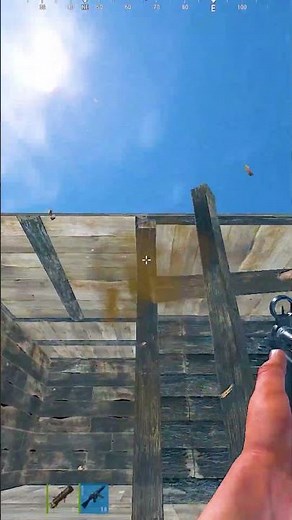Rocket Launcher Training on a Wooden Base in Rust