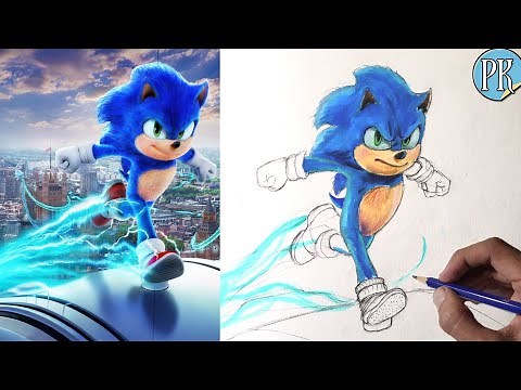 How to draw( SONIC ) Sonic the Hedgehog 3 ||easy tutorial