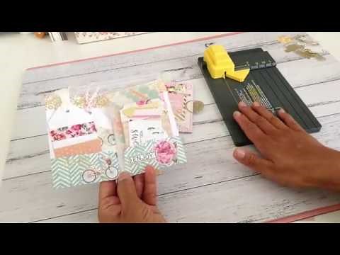 Mini Pocket File Folder using WRMK Gift Bag Punchboard PLUS **Tutorial**