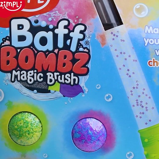 Make bath time, fun time with Zimpli Baff Bomb Magic Brush!🤩 | Zimpli Kids