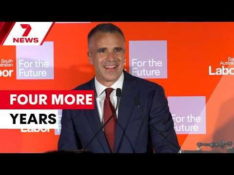 Labor Premier Peter Malinauskas' 2026 state election victory speech | 7NEWS