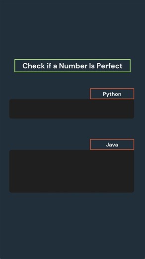 Check if a Number Is Perfect #PerfectNumber #PythonMath #BeginnerPython | Girl_Coder_impressive | Facebook