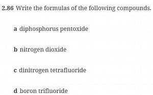 2.86 Write the formulas of the following compounds.a diphospho... | Filo