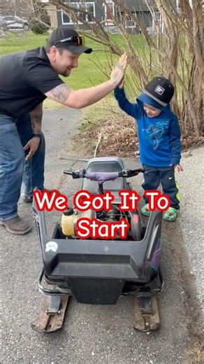 FIRST START! Father & Son Revive Kitty Cat Snowmobile 🔧❄️