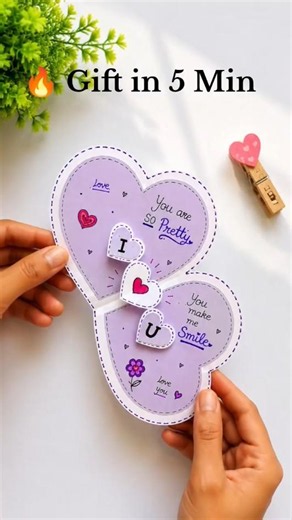 DIY Heart Pop Up Card ❤️ Easy Handmade Gift Idea for Boyfriend, Girlfriend & Best Friend