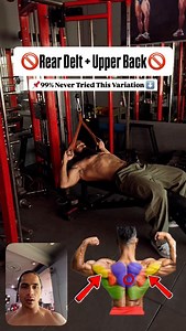 🚨 STOP training rear delts & upper back separately ❌ This ONE exercise hits two muscles at the same time 💀💪 🎯 Primary: Rear Delts 🎯 Secondary: Upper Back 👉 More tension 👉 More thickness 👉 Better 3D detail Most lifters do 2–3 exercises… Smart lifters do THIS 😈 ⚠️ Slow reps. Full stretch. Hard squeeze. No ego lifting. No half reps. 📌 Save this hack for your next pull day 👊 Try it & feel the difference 🔥 Follow for REAL muscle-building hacks . 👇 Comment “REAR” if your rear delts lag 👉