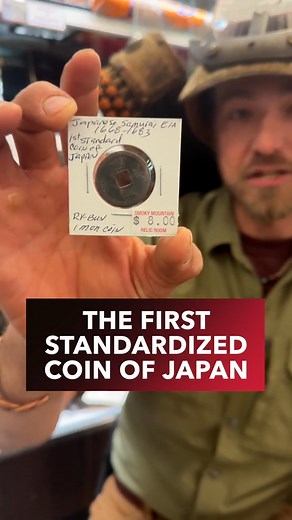 1.2K views · 37 reactions | This Japanese coin from the Age of the Samurai, specifically the Kaneitsuho era (1789-1800) during the Edo period, represents a time when samurai, following the Bushido code, served powerful daimyo. Pick these up at therelicroom.com or the link here: https://loom.ly/zP2V5CM #SamuraiHistory #EdoPeriod #JapaneseCoins #Bushido #FeudalJapan #HistoricalArtifacts #SamuraiEra #AncientJapan #Numismatics #JapaneseCulture | Smoky Mountain Relic Room | Facebook