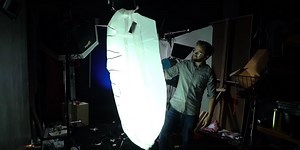 How to Build a Cheap DIY LED Balloon Light out of Shower Curtains