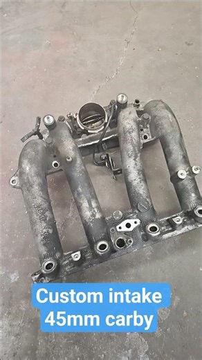 190e w201 2L custom intake manifold for 45mm carburator