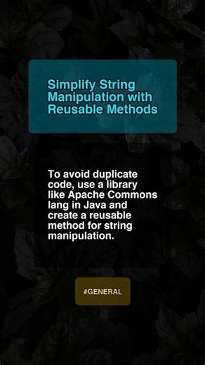 Simplify String Manipulation W