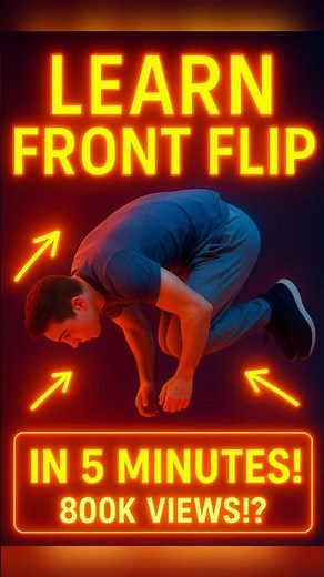 Learn a Front Flip Easy!😲