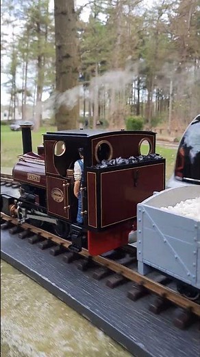 Little engine running like clockwork #steamengine #train #livesteam #steamlocomotive #railroad